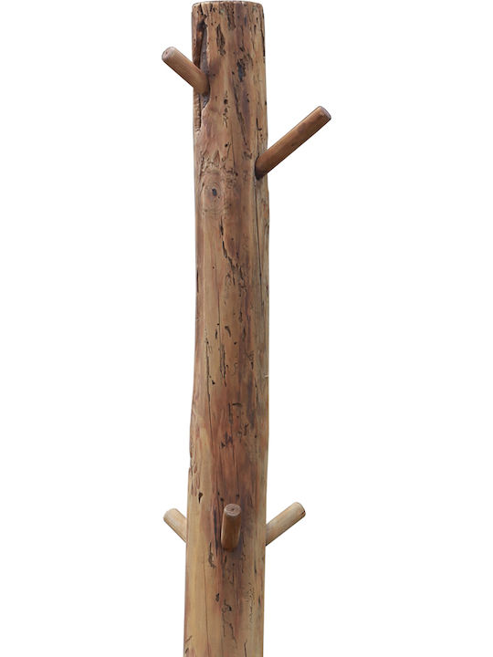 Ravenna Lisette Freestanding Coat Rack Wooden Brown 45x45x180cm