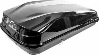 Junior Easy 320 Dachbox für Autos mit Einzelöffnung Kapazität 320Es Schwarz