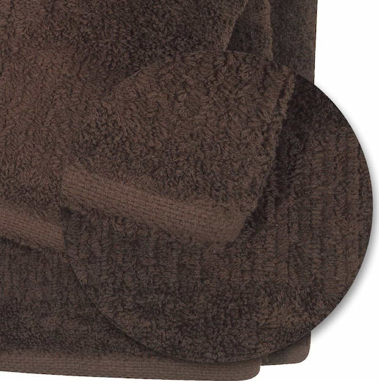 Das Home Πετσέτα Σώματος Prestige 1143 80x150εκ. Καφέ Βάρους 600gr/m²