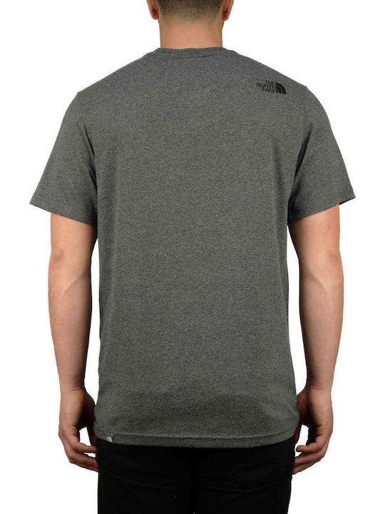 The North Face Simple Dome Ανδρικό T-shirt Γκρι με Λογότυπο