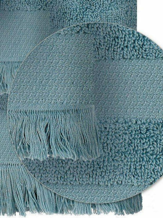 Das Home Πετσέτα Προσώπου Simple 351 Mint 50x100εκ. Μπλε Βάρους 450gr/m²