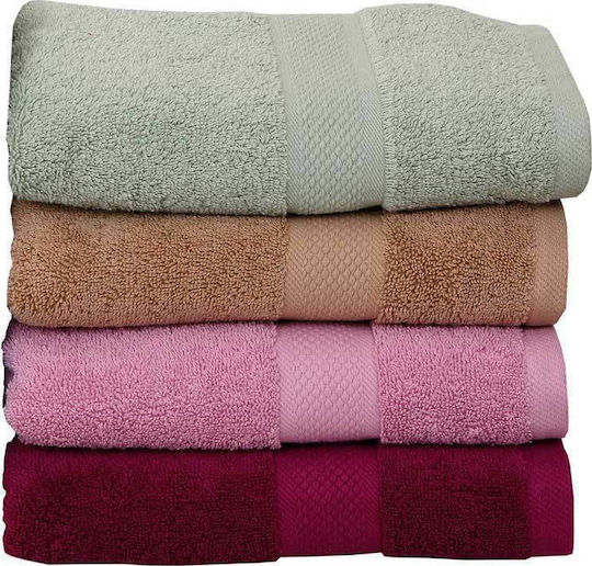 Viopros 3-tlg. Set Badetücher Luxor Raspberry Gewicht 600gr/m²