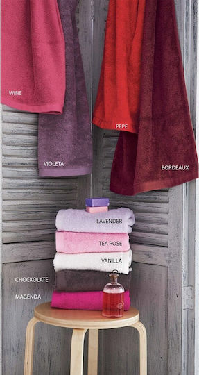 Kentia Πετσέτα Σώματος Brand 90x150εκ. Violetta Βάρους 600gr/m²
