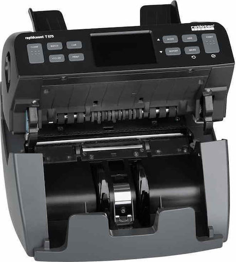 Ratiotec Rapidcount T575 Καταμετρητής Χαρτονομισμάτων Μικτής Καταμέτρησης με Ταχύτητα 1500/min & UV| MG| IR Ανίχνευση Πλαστών