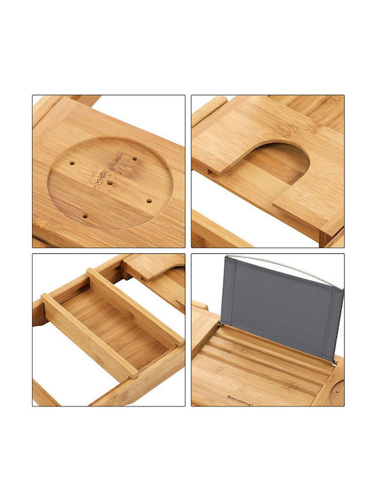 Songmics Ραφιέρα Μπανιέρας Bamboo 109x4.5x23cm