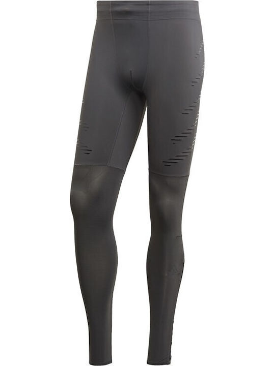 adidas Speed Ανδρικό Αθλητικό Κολάν Compression Μακρύ Γκρι