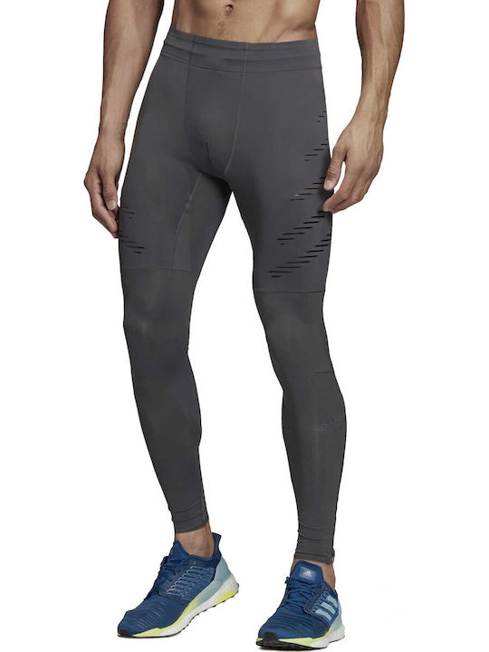 adidas Speed Ανδρικό Αθλητικό Κολάν Compression Μακρύ Γκρι
