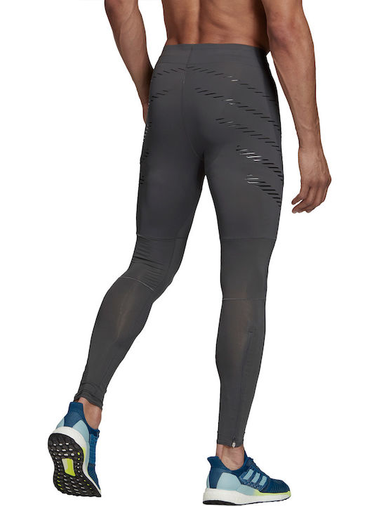 adidas Speed Ανδρικό Αθλητικό Κολάν Compression Μακρύ Γκρι