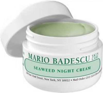 Mario Badescu Seaweed Κρέμα Προσώπου Νυκτός για Ενυδάτωση με Υαλουρονικό Οξύ & Κολλαγόνο 29ml