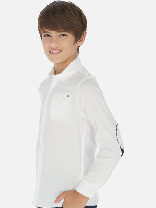 Mayoral Kids One Color Shirt White