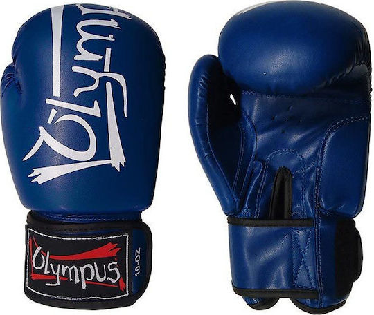 Olympus Sport Training III Kids Boxing Gloves made of Synthetic Leather for Match Blue