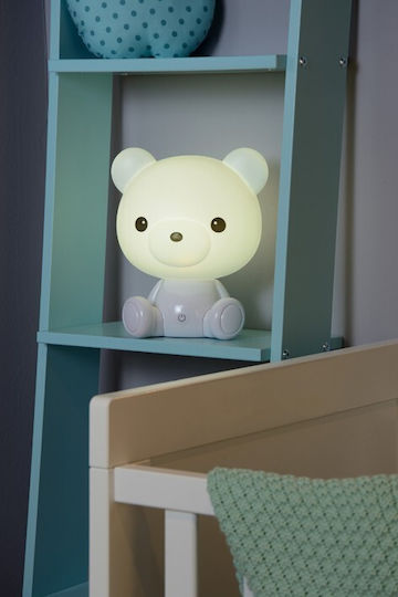Lucide Lightning Led Παιδικό Διακοσμητικό Φωτιστικό Dodo Bear Λευκό 25x21x25εκ.