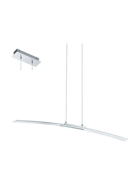 Eglo Lasana Pendant Light Silver LED with Warm White Light Rail 90x110cm