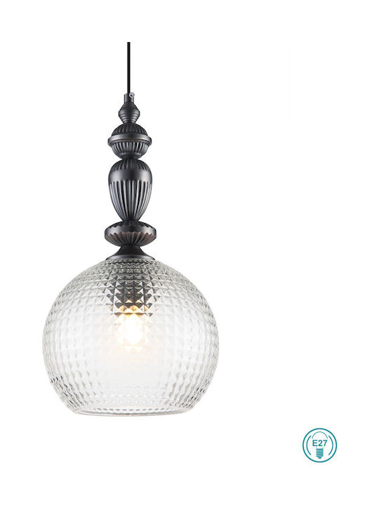 Viokef Talisa Pendant Light White with Socket E27 20x200cm