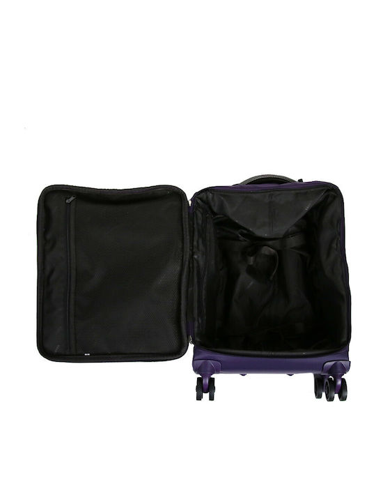 Airtex Paris Cabin Travel Suitcase Fabric Navy Blue with 4 Wheels Height 55cm 25451-03