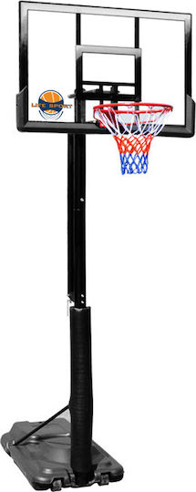 Life Sport S025S Μπασκέτα με Βάση και Ρυθμιζόμενο Ύψος 230-305εκ.