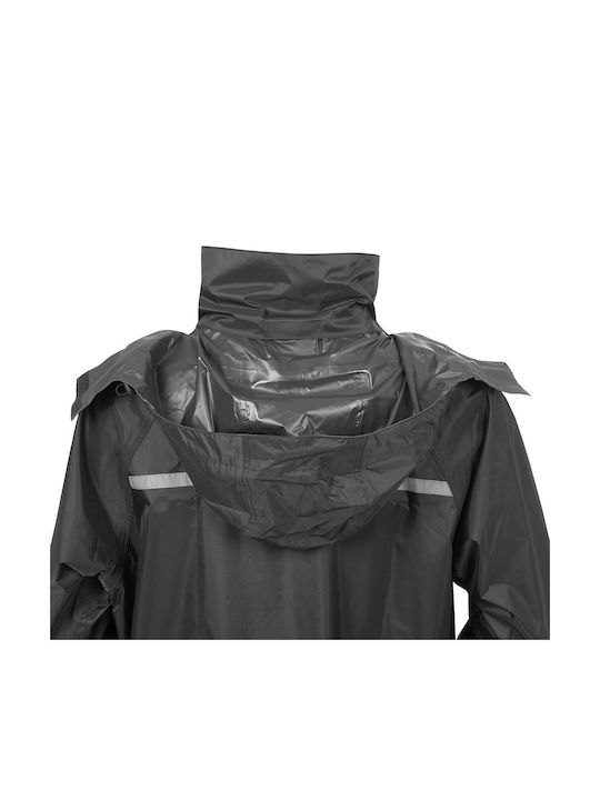 Tucano Urbano Start Diluvio Set impermeabil pentru pantaloni și jachetă de motocicletă pentru bărbați Negru Culoare
