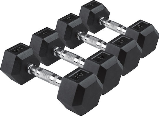 AMILA Dumbbell Hexagon Rubber 1 x 15kg