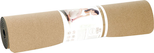 AMILA Exercise Mat Brown with Carry Strap (173x61x0.4cm)