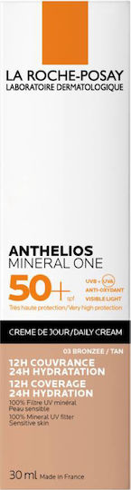 La Roche Posay Anthelios Mineral One Cremă Antisolară Față SPF50 Cu Pigment 3 Tan 30ml