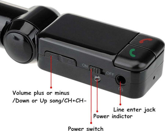 FM предавател за кола с Bluetooth / MicroSD / USB
