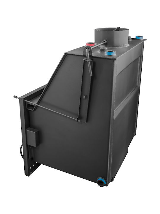 Metlor Vitrus AC Ενεργειακό Τζάκι Ξύλου Καλοριφέρ 22.7kW Ίσιο με Ανοιγόμενη Πόρτα Ανοιχτού Δοχείου