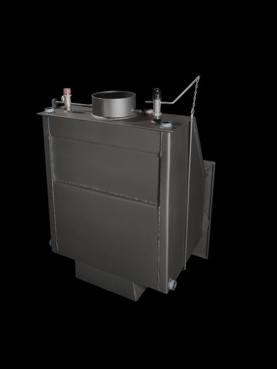 Metlor LDA 600/20 CS Ενεργειακό Τζάκι Ξύλου Καλοριφέρ 22.7kW Ίσιο με Ανοιγόμενη Πόρτα Κλειστού Δοχείου