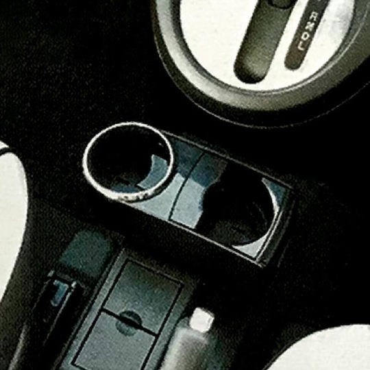 Autoline Car Cup Holder Twin with Mobile Mount 2 Positions for Console in Black Color