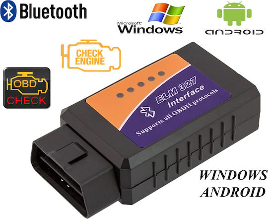Car Diagnostics ELM 327 Bluetooth Tool OBD 2 Compatible Android