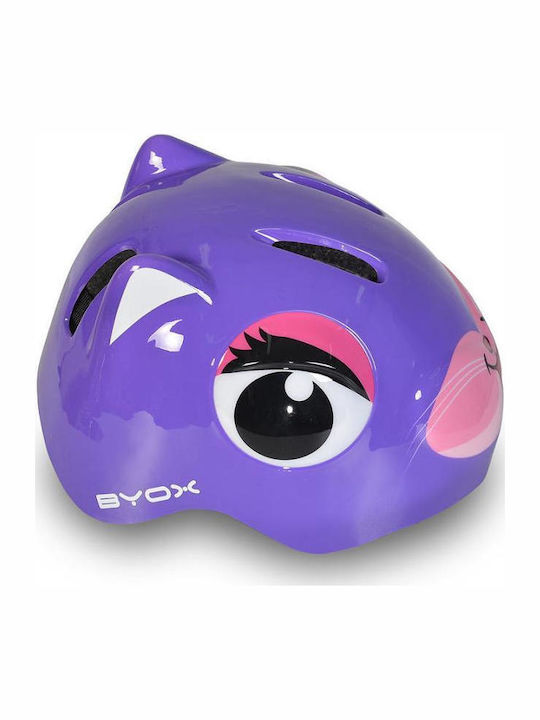 Byox Y26 Kati Kids' Helmet for City Bike Purple with LED Light
