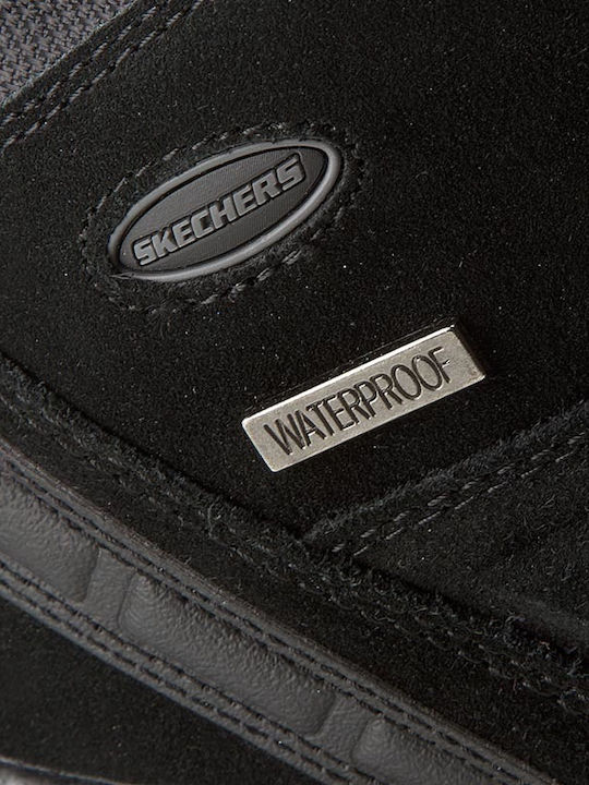 Skechers Relaxed Fit Relment Pelmo Men's Hiking Boots Waterproof with Gore-Tex Membrane Black