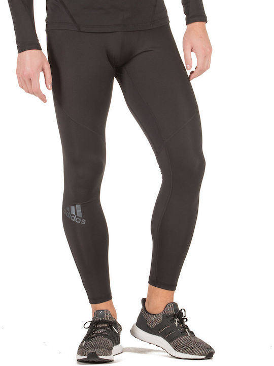 adidas AlphaSkin Sport Graphic Мъжки Спортни Клинове Компресия Дълга Черен