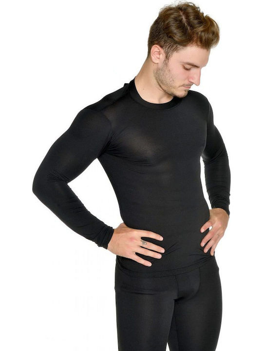 Target M20/73360 M20/73360-10 Bluza termica pentru barbati cu maneci lungi Negru