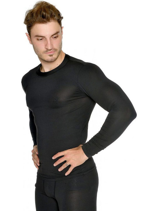 Target M20/73360 M20/73360-10 Bluza termica pentru barbati cu maneci lungi Negru