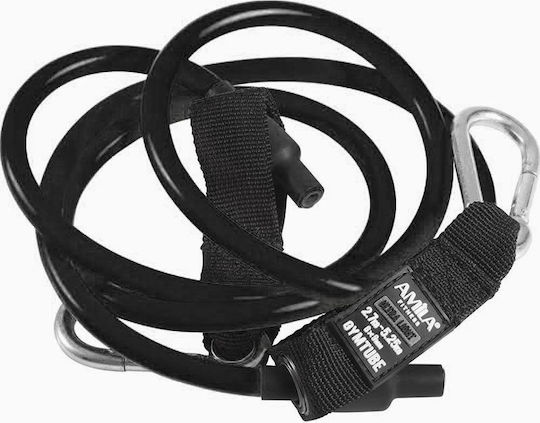 AMILA Resistance Band Gymtube Very Hard Black 1.4m