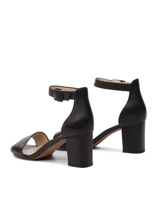 Deva Mae Leather Sandals Anatomic Black