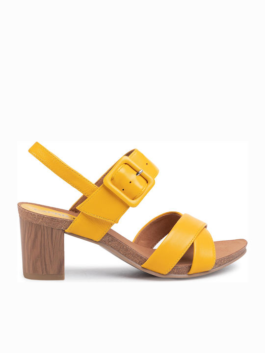 Leather Sandals Anatomic Yellow