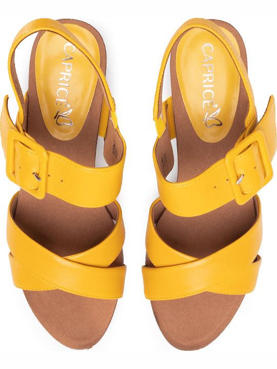 Leather Sandals Anatomic Yellow