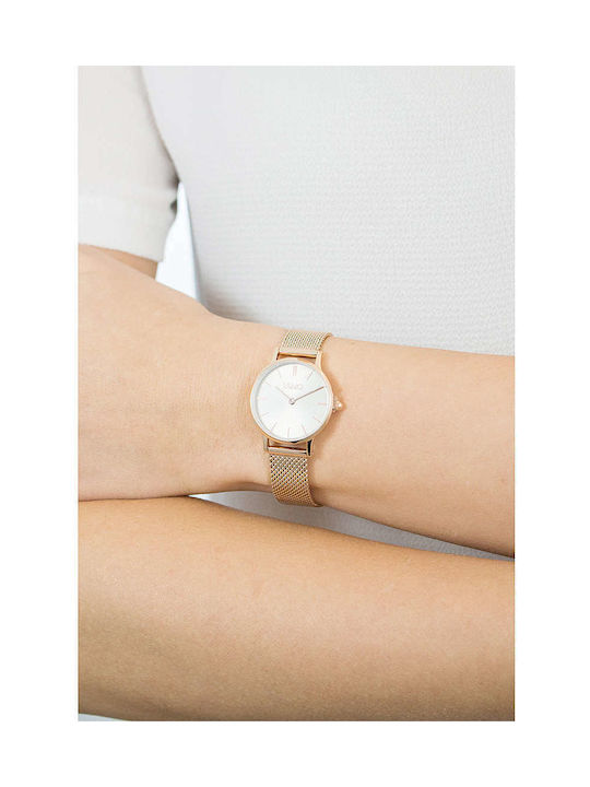 Liu Jo Mini Moonlight Acciaio Watch with Metal Bracelet Pink Gold