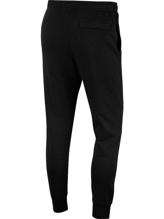 Football Sweatpants with Elastic Black