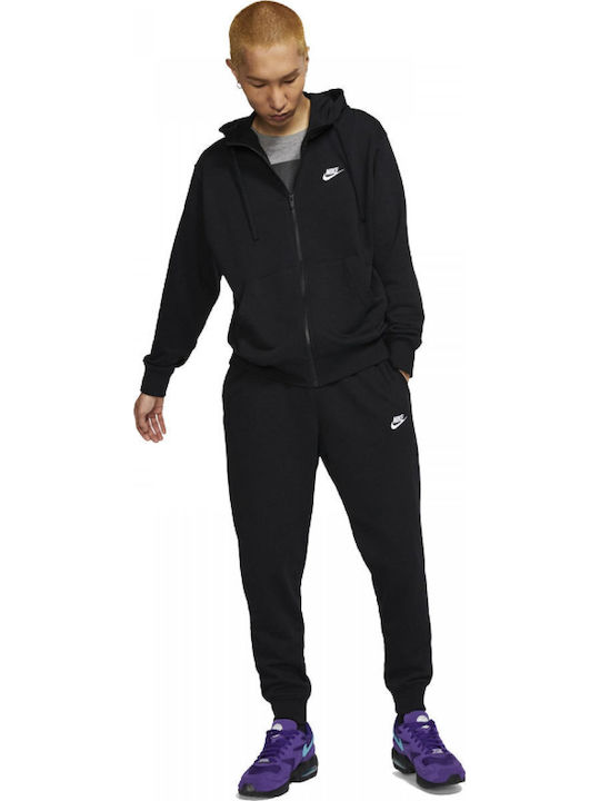 Football Sweatpants with Elastic Black
