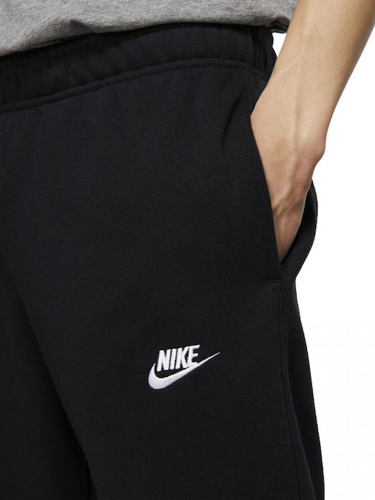 Football Sweatpants with Elastic Black