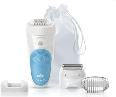Braun Silk Epil 5 Wet & Dry Sensosmart Сет за епилация Епилатор за Лице, Тяло и Бикини SES5/890