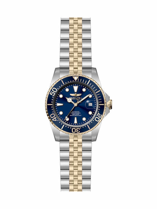 Invicta Pro Diver Ρολόι Αυτόματο με Μεταλλικό Μπρασελέ Invicta Pro Diver Ρολόι Αυτόματο με Μεταλλικό Μπρασελέ