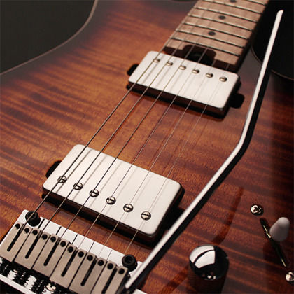 Cort G290 FAT Elektrische Gitarre Stratocaster mit HH Tonabnehmerkonfiguration Antique Violin Burst