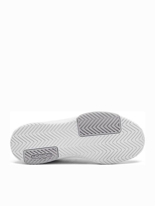 adidas Courtsmash Women's Tennis Shoes for All Courts Cloud White / Matte Silver / Grey Two