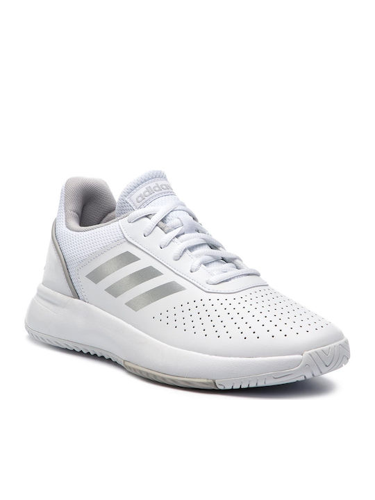 Adidas Courtsmash Γυναικεία Παπούτσια Τένις για Όλα τα Γήπεδα Cloud White / Matte Silver / Grey Two