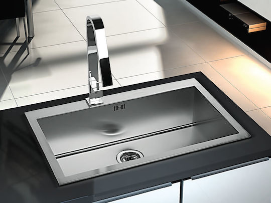 Apell Amalthea 9672 Drop-In Inox Μ79xΠ50cm Argintiu