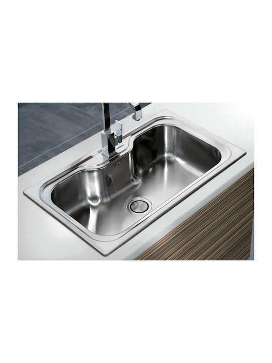 Apell Criteria CR860 CR860-110 Drop-In Sink Inox Satin W86xD51cm Silver