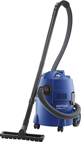 Nilfisk Buddy II 12 Vacuum Wet / Dry 1200W with Plastic Bin 12lt